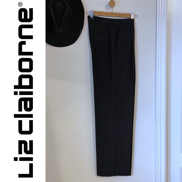 Vintage Liz Claiborne Classic Pinstripe Pants - Picture 3 of 15